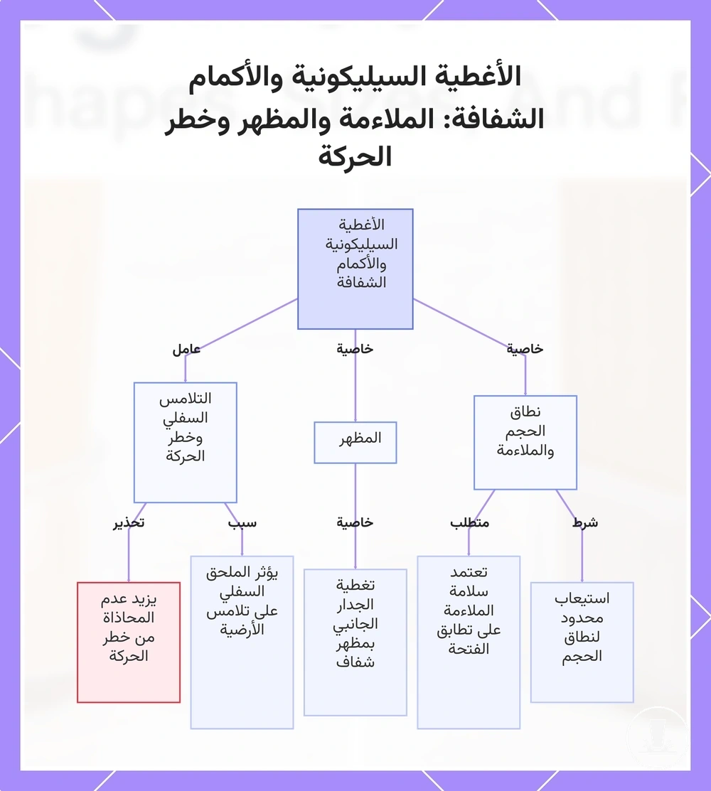 الأغطية السيليكونية والأكمام الشفافة: الملاءمة والمظهر وخطر الحركة