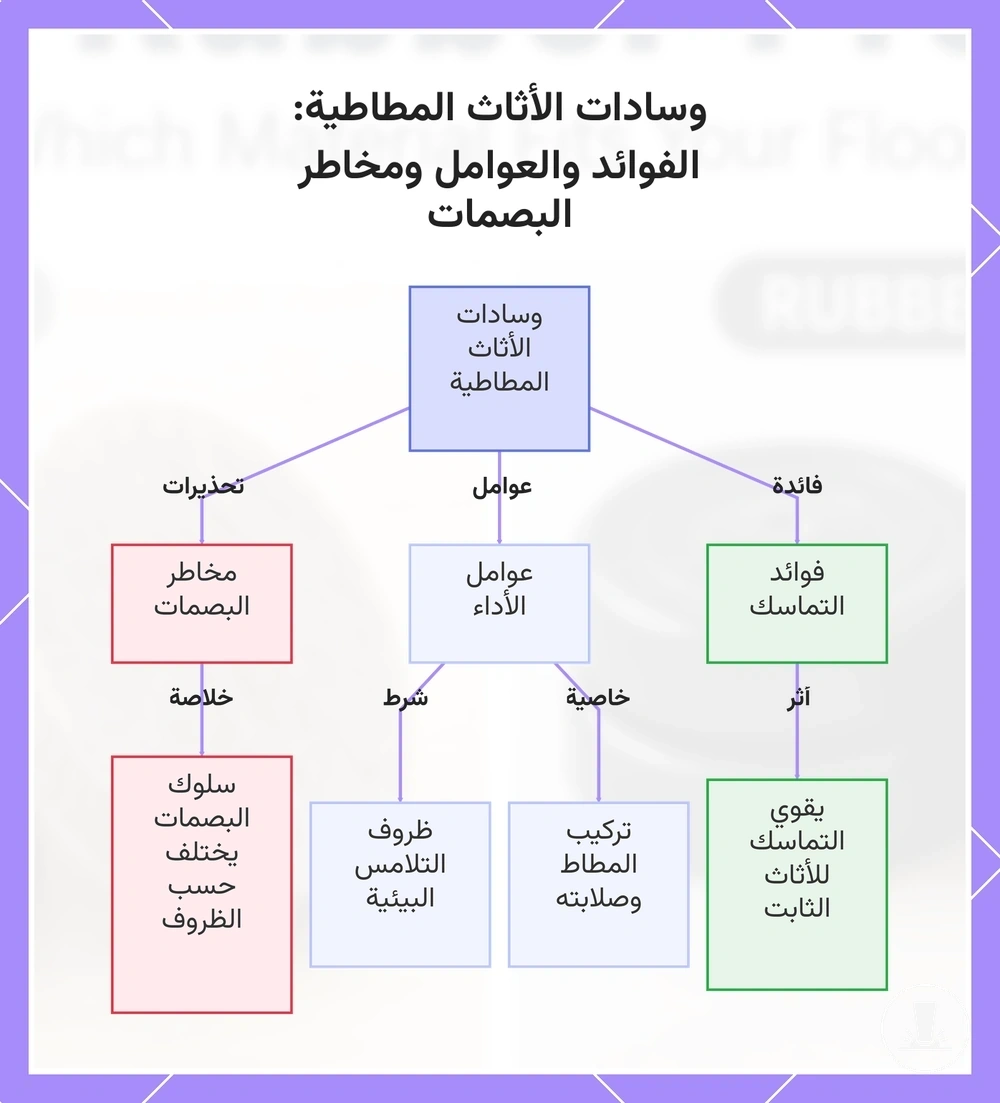 وسادات الأثاث المطاطية: الفوائد والعوامل ومخاطر البصمات