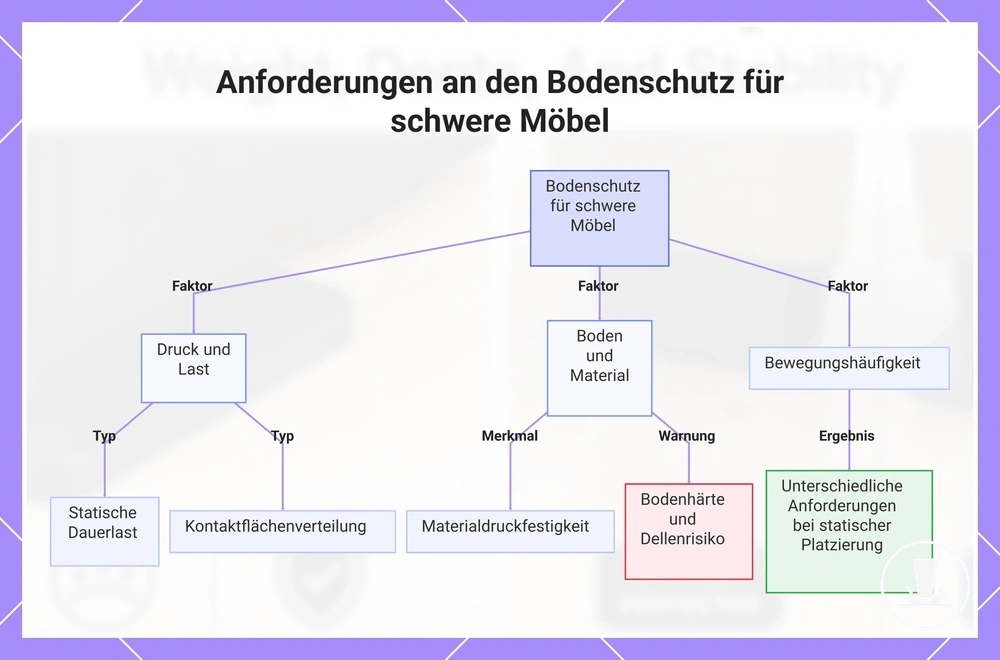 Anforderungen an den Bodenschutz für schwere Möbel