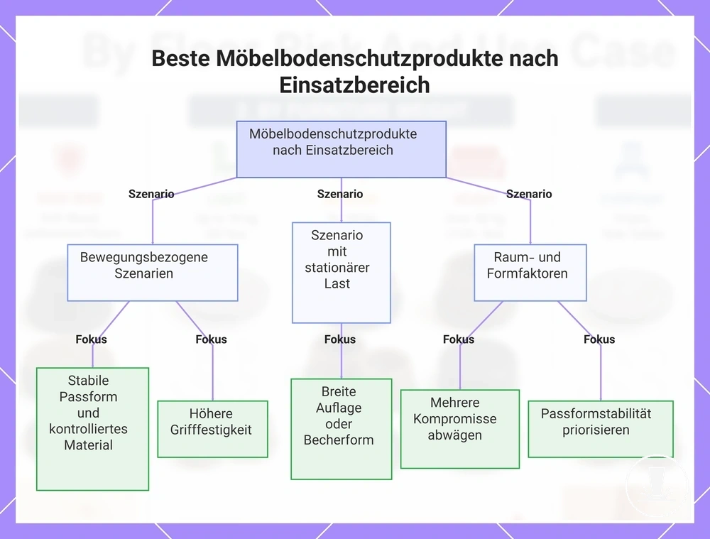 Beste Möbelbodenschutzprodukte nach Einsatzbereich