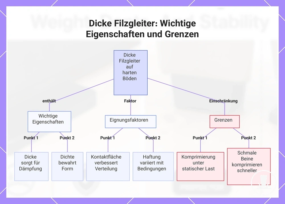 Dicke Filzgleiter: Wichtige Eigenschaften und Grenzen