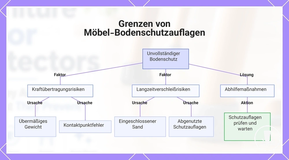 Grenzen von Möbel-Bodenschutzauflagen