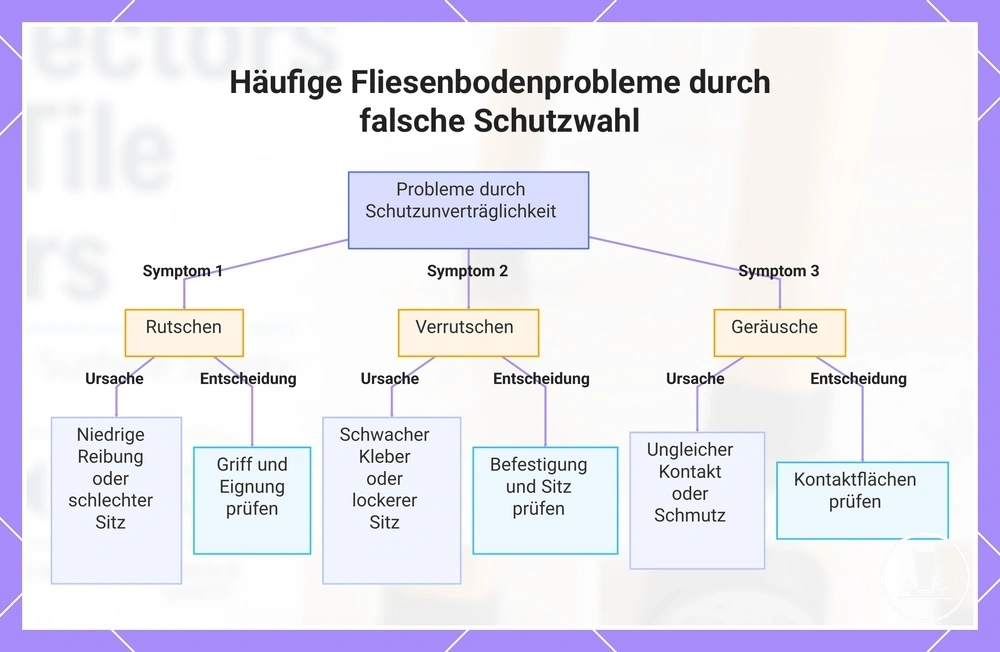 Häufige Fliesenbodenprobleme durch falsche Schutzwahl