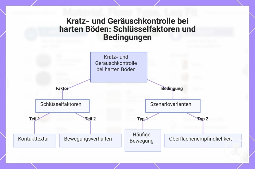 Kratz- und Geräuschkontrolle bei harten Böden: Schlüsselfaktoren und Bedingungen