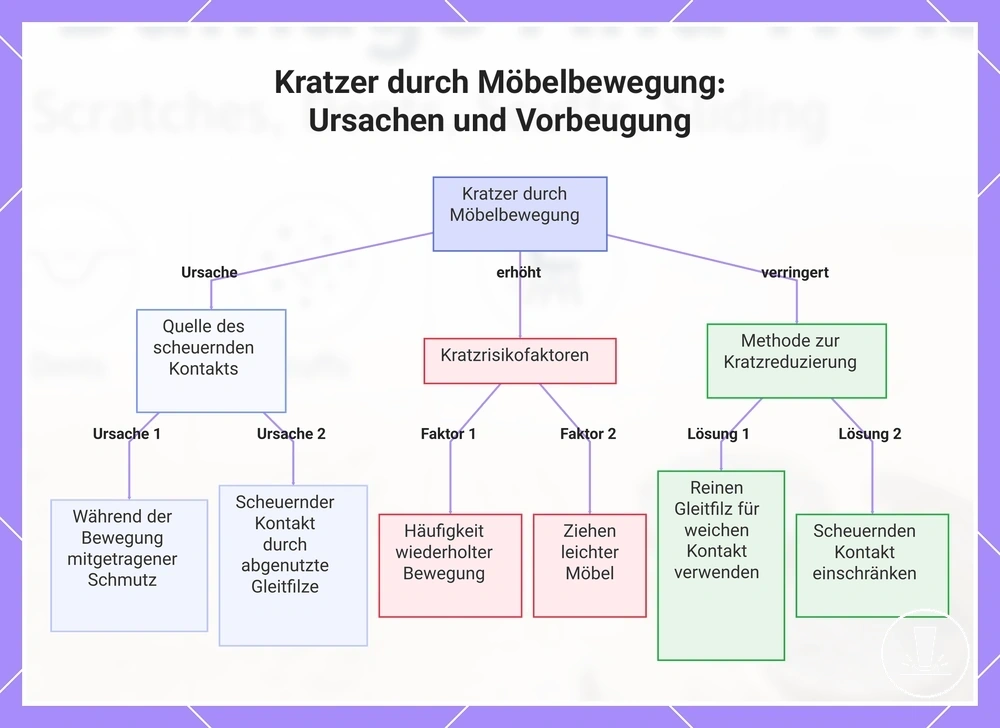 Kratzer durch Möbelbewegung: Ursachen und Vorbeugung