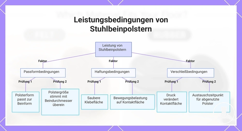 Leistungsbedingungen von Stuhlbeinpolstern