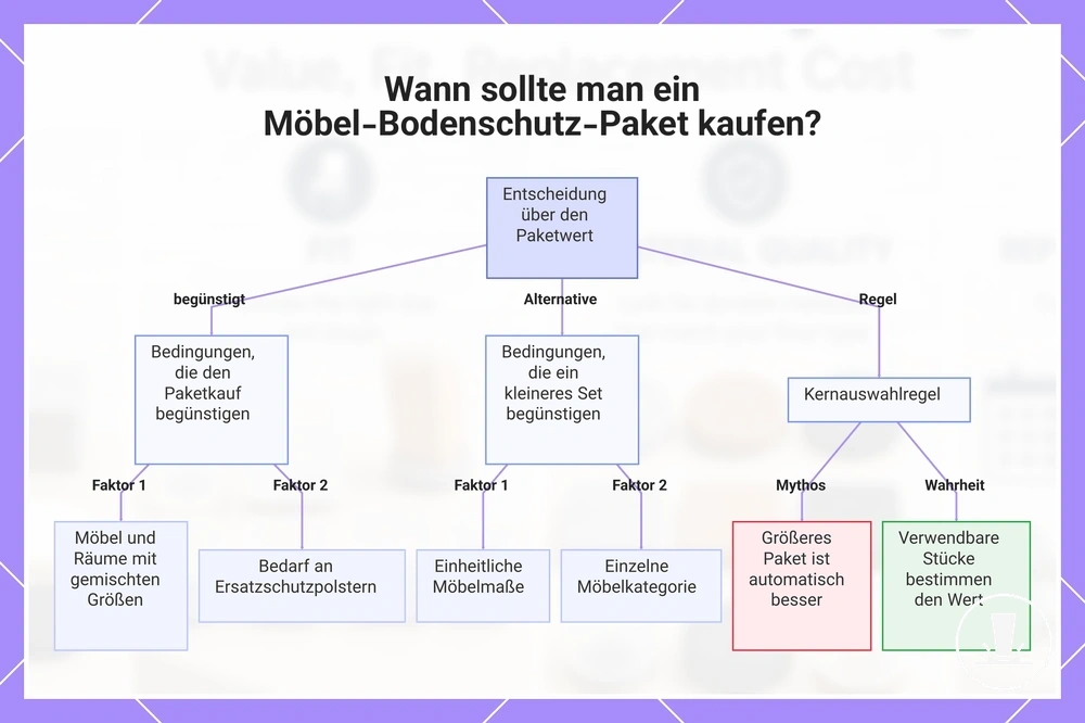 Wann sollte man ein Möbel-Bodenschutz-Paket kaufen?