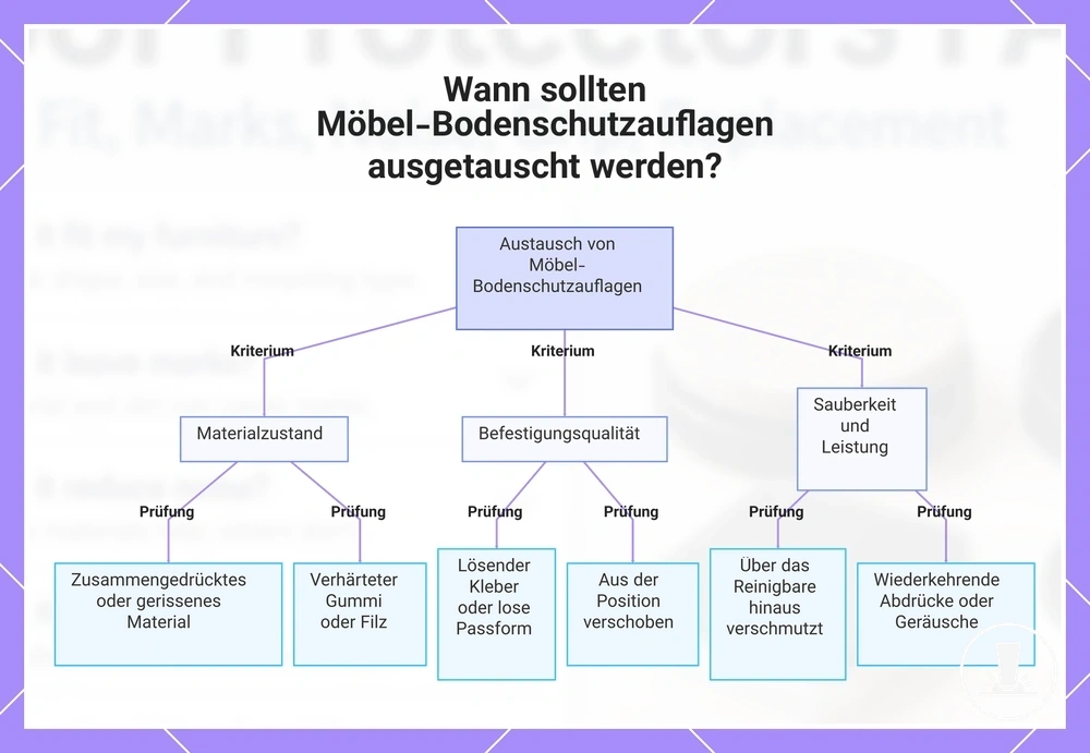 Wann sollten Möbel-Bodenschutzauflagen ausgetauscht werden?