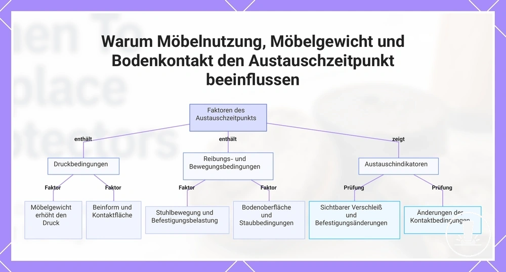 Warum Möbelnutzung, Möbelgewicht und Bodenkontakt den Austauschzeitpunkt beeinflussen