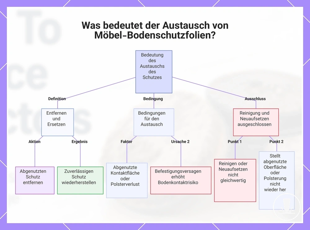 Was bedeutet der Austausch von Möbel-Bodenschutzfolien?