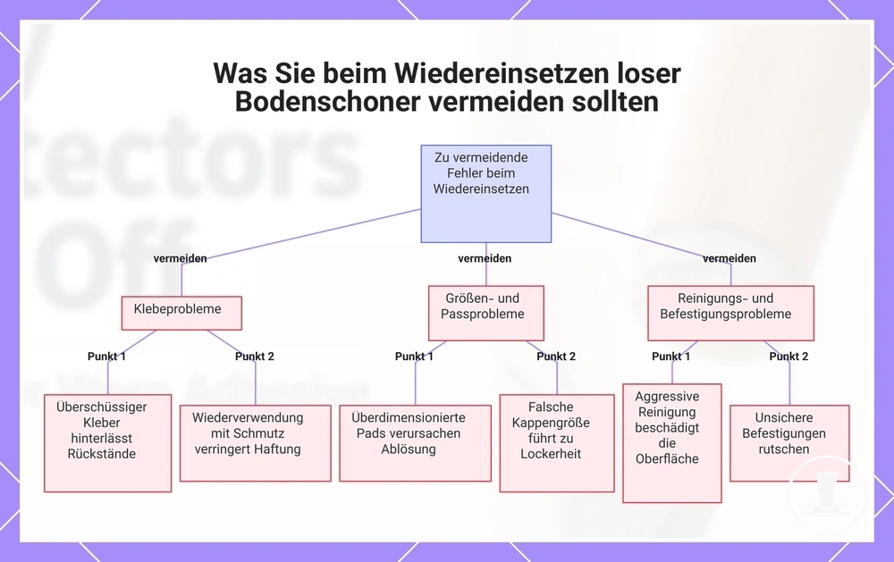 Was Sie beim Wiedereinsetzen loser Bodenschoner vermeiden sollten