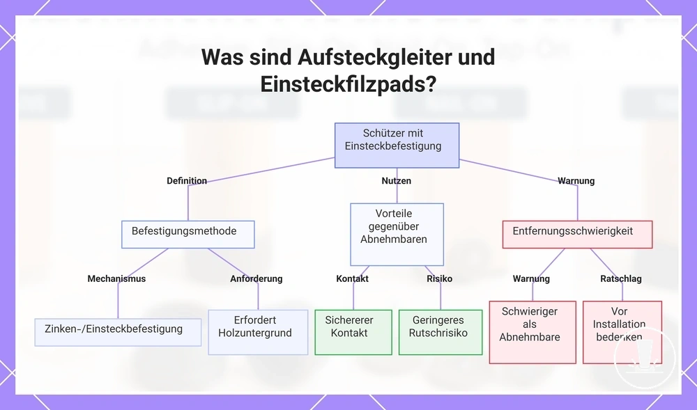 Was sind Aufsteckgleiter und Einsteckfilzpads?