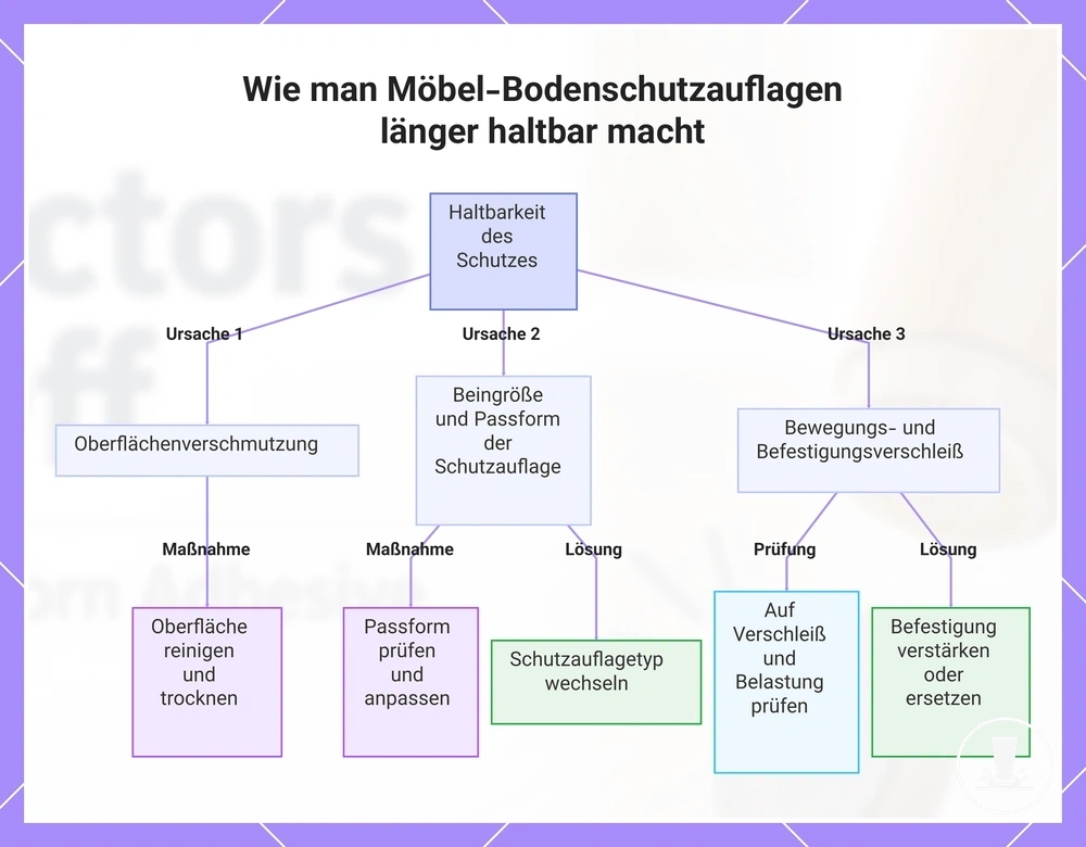 Wie man Möbel-Bodenschutzauflagen länger haltbar macht