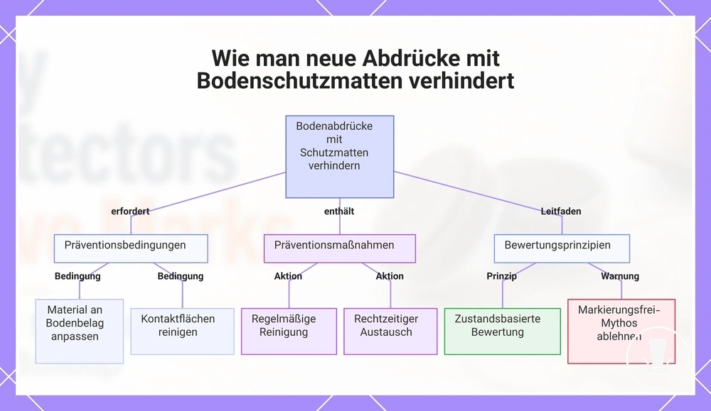 Wie man neue Abdrücke mit Bodenschutzmatten verhindert
