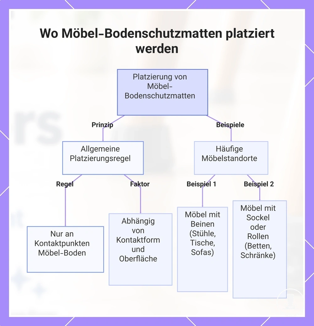 Wo Möbel-Bodenschutzmatten platziert werden