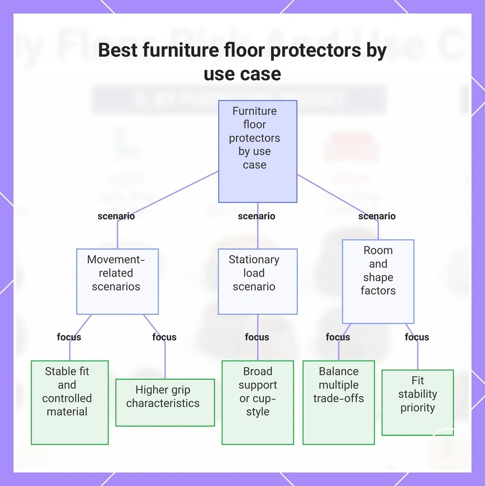 Best furniture floor protectors by use case