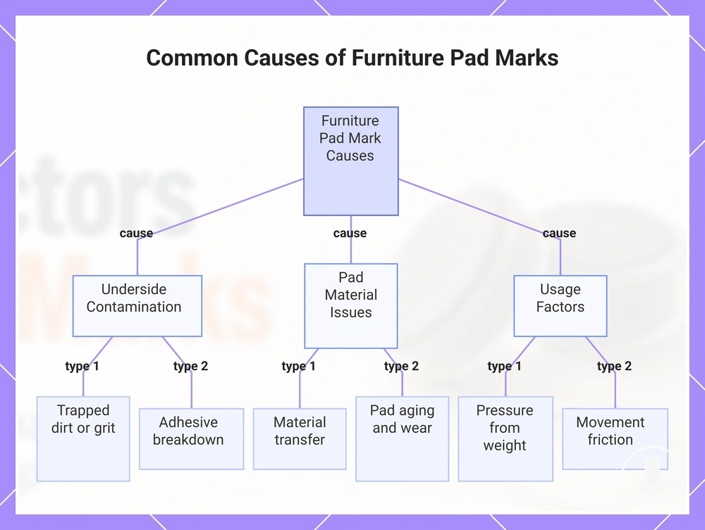 Common Causes of Furniture Pad Marks