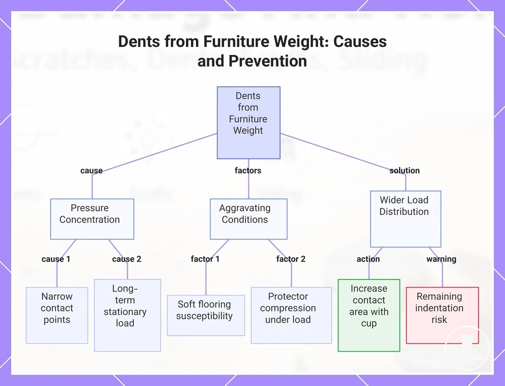Dents from Furniture Weight: Causes and Prevention