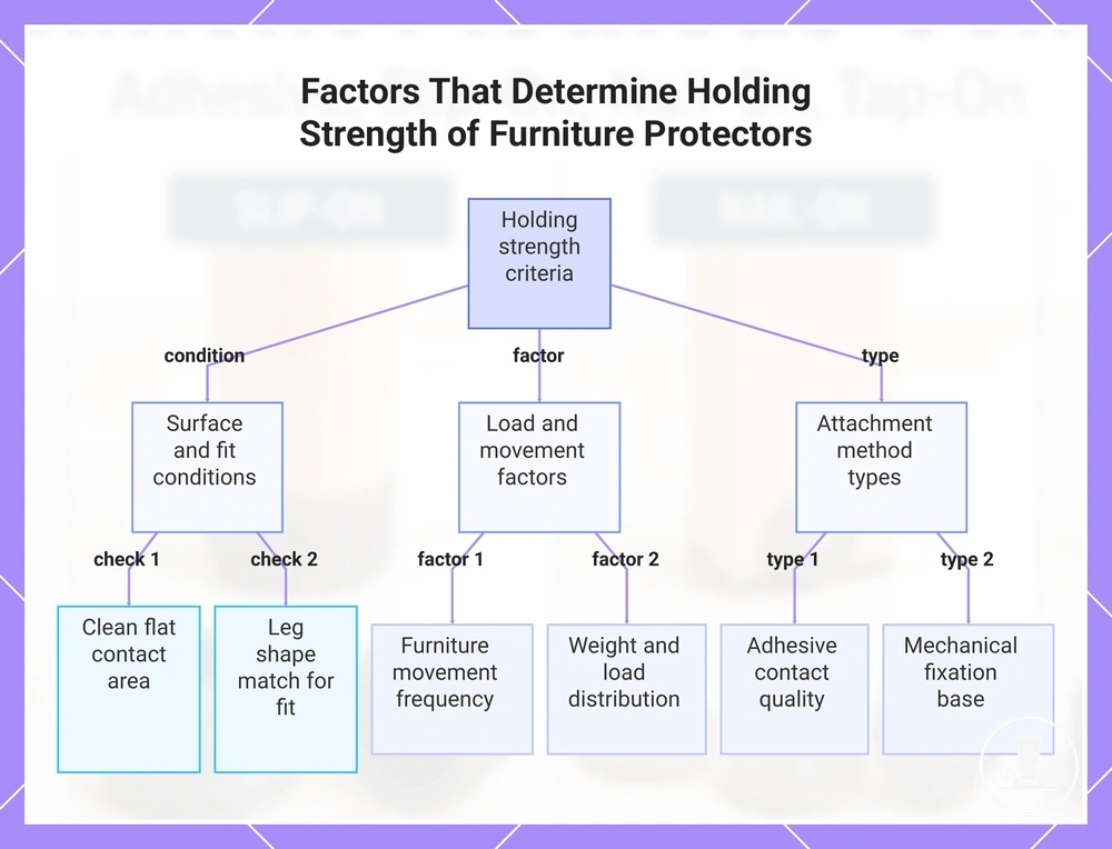 Factors That Determine Holding Strength of Furniture Protectors