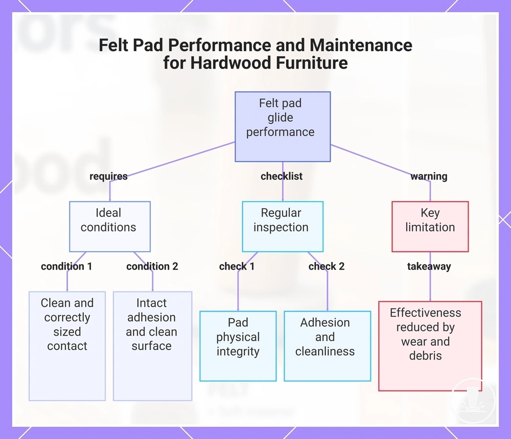 Felt Pad Performance and Maintenance for Hardwood Furniture