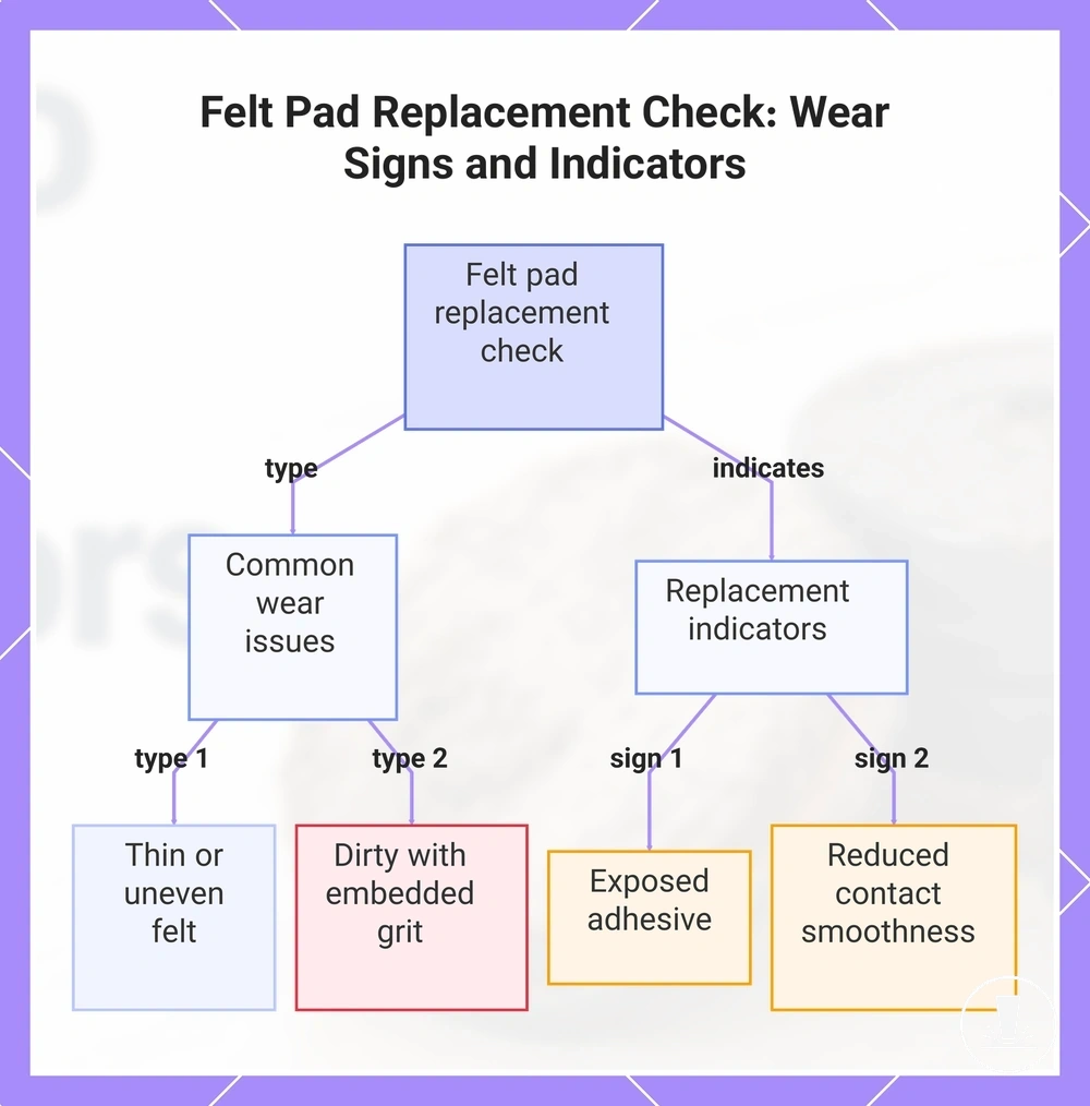 Felt Pad Replacement Check: Wear Signs and Indicators