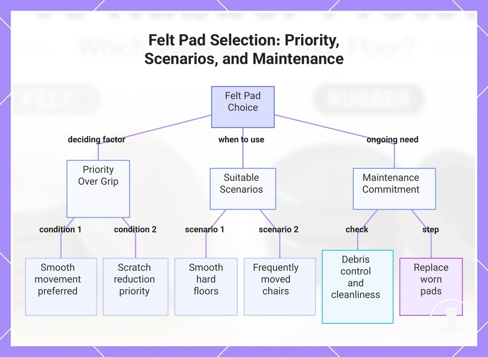 Felt Pad Selection: Priority, Scenarios, and Maintenance