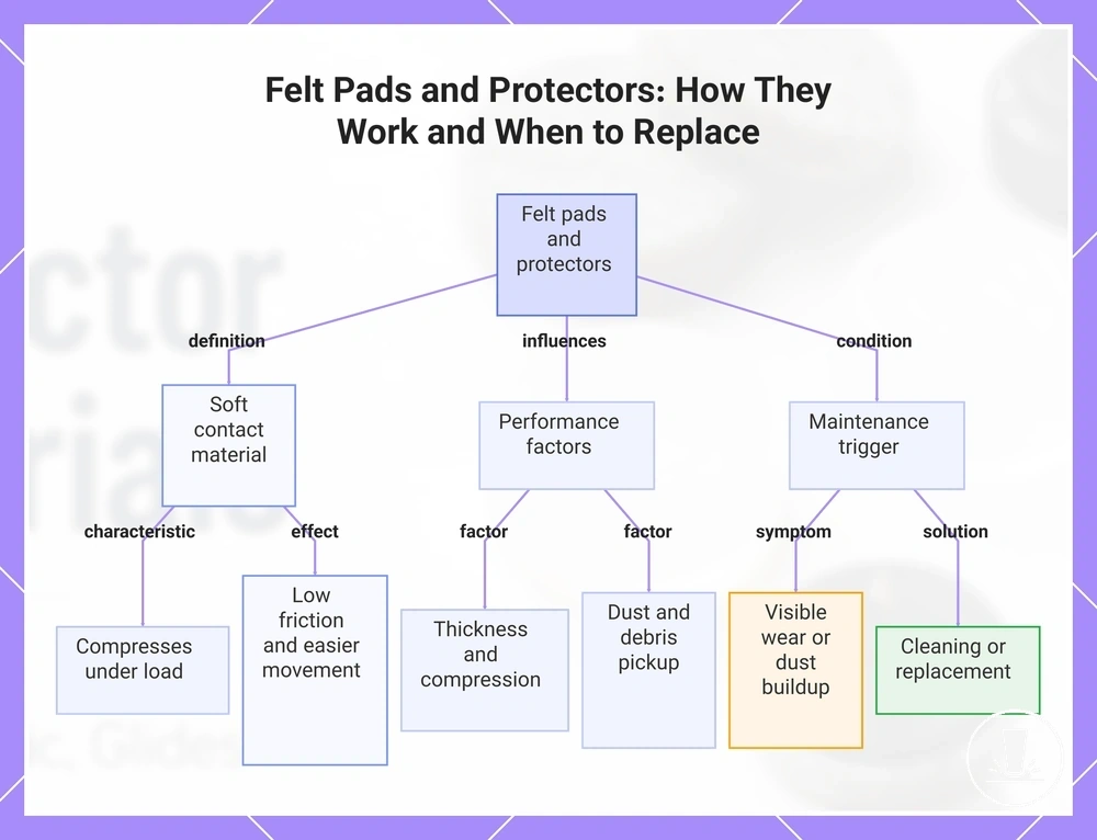 Felt Pads and Protectors: How They Work and When to Replace