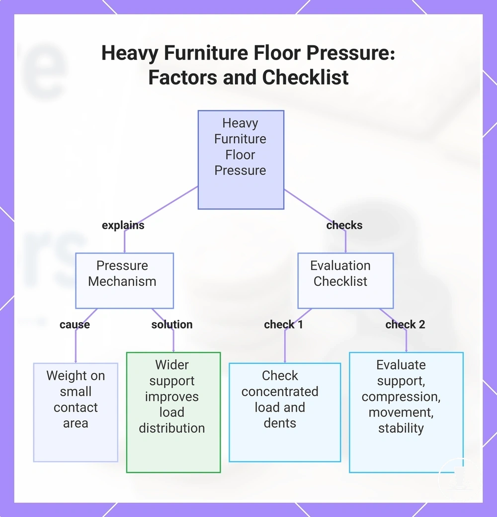 Heavy Furniture Floor Pressure: Factors and Checklist
