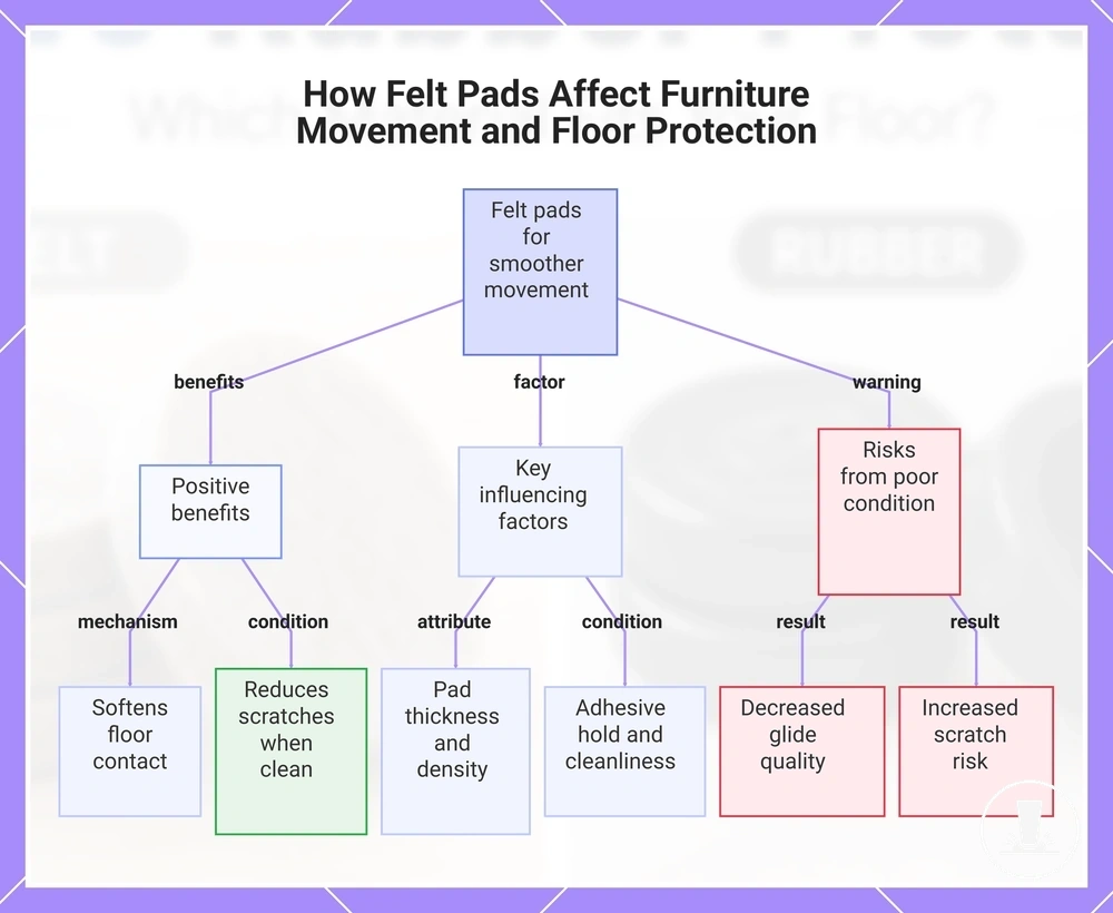 How Felt Pads Affect Furniture Movement and Floor Protection