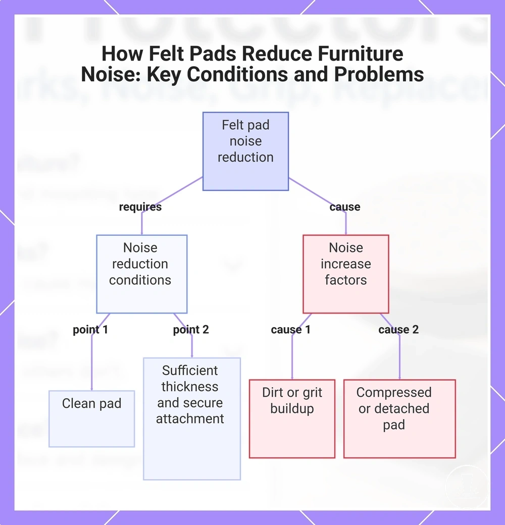 How Felt Pads Reduce Furniture Noise: Key Conditions and Problems