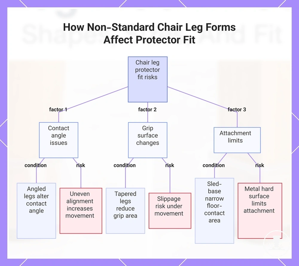 How Non-Standard Chair Leg Forms Affect Protector Fit
