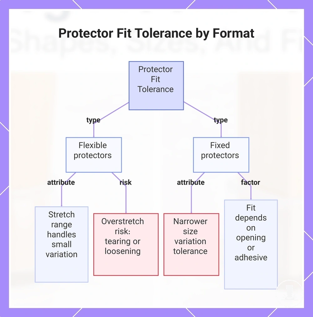 Protector Fit Tolerance by Format
