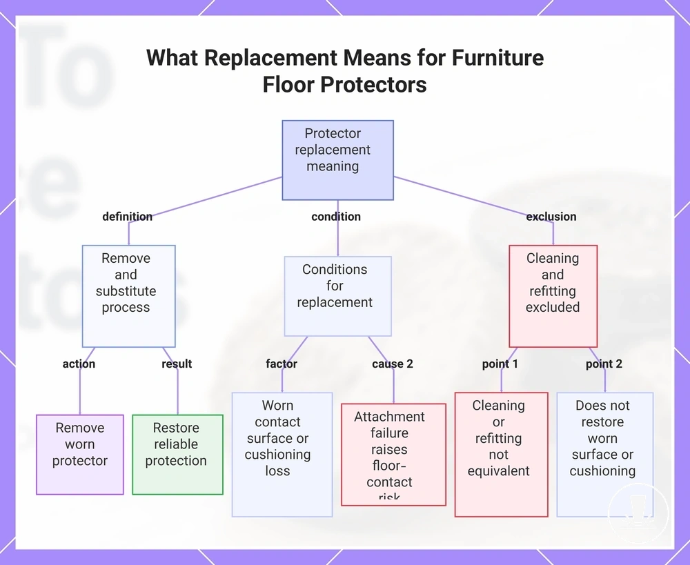 What Replacement Means for Furniture Floor Protectors