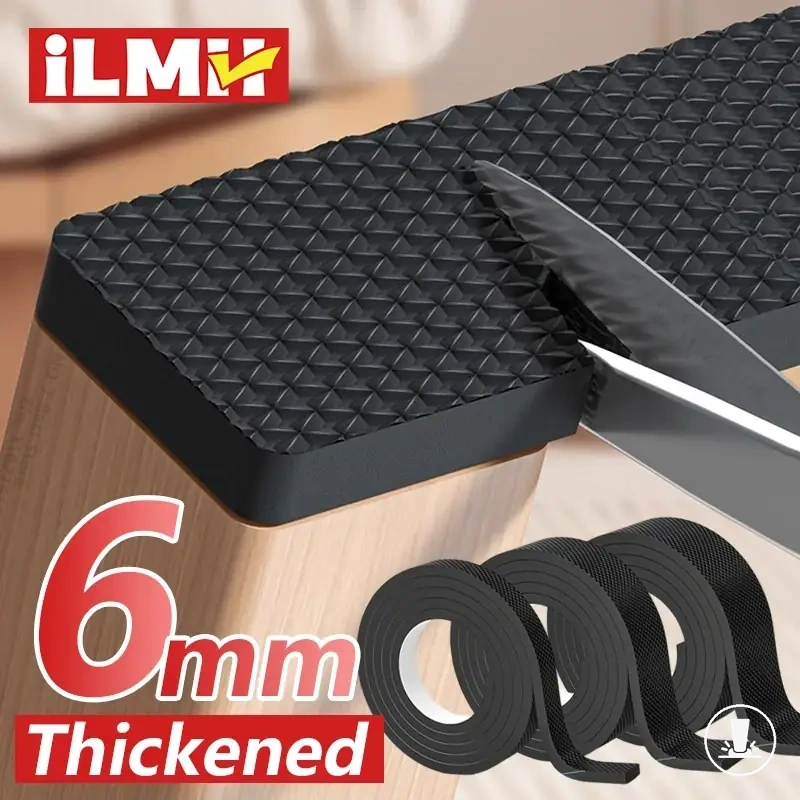 Almohadillas adhesivas de goma para patas de sillas, mesas y sofás.