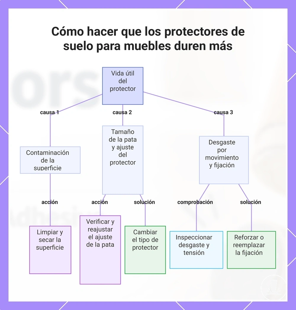 Cómo hacer que los protectores de suelo para muebles duren más