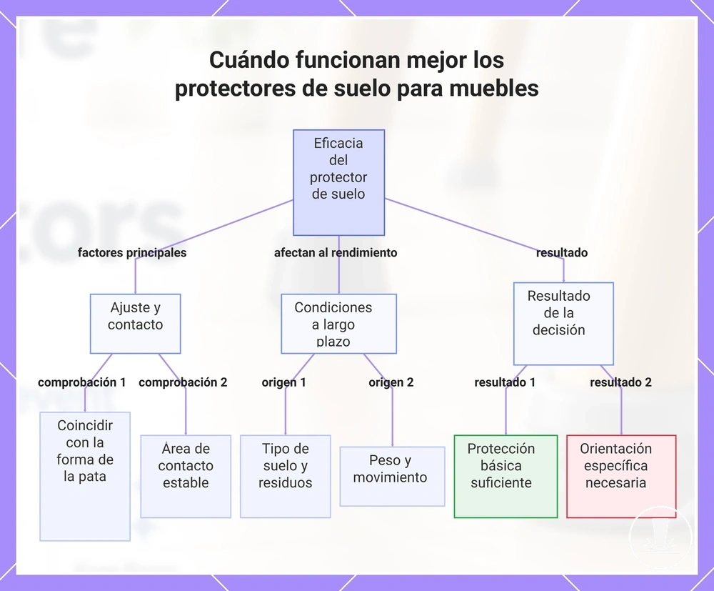 Cuándo funcionan mejor los protectores de suelo para muebles