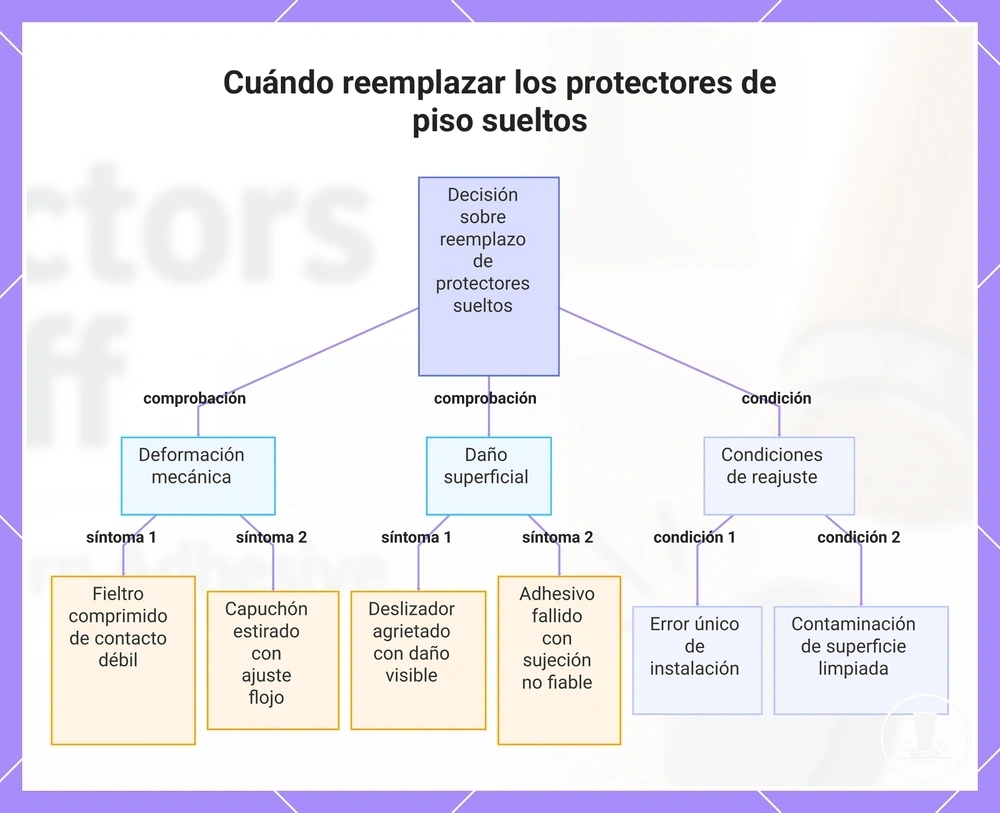 Cuándo reemplazar los protectores de piso sueltos