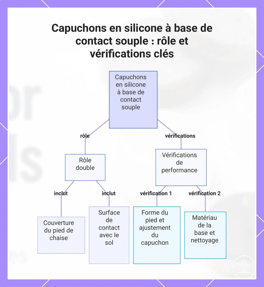 Capuchons en silicone à base de contact souple : rôle et vérifications clés