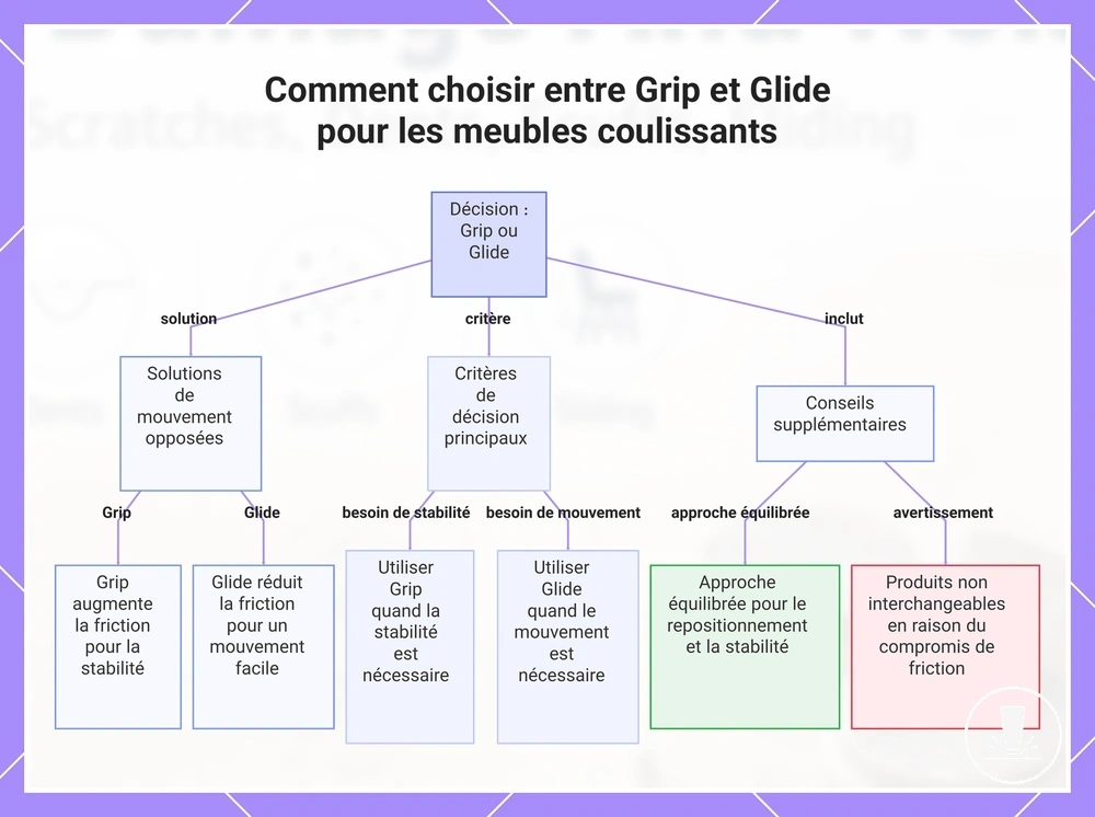 Comment choisir entre Grip et Glide pour les meubles coulissants