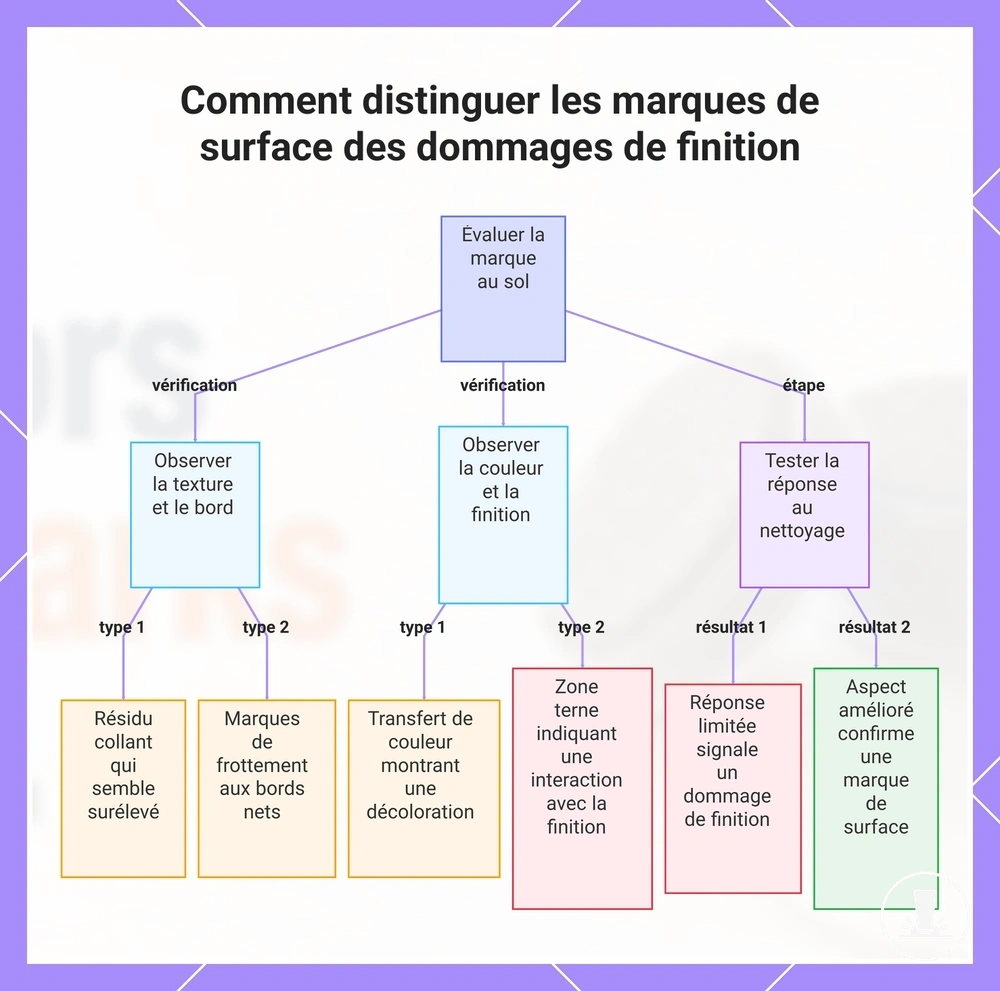 Comment distinguer les marques de surface des dommages de finition
