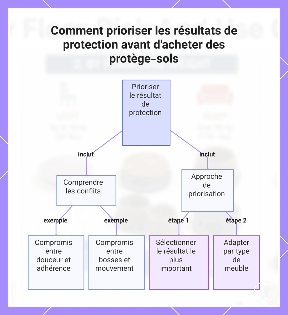 Comment prioriser les résultats de protection avant d'acheter des protège-sols