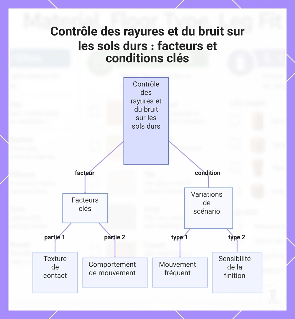Contrôle des rayures et du bruit sur les sols durs : facteurs et conditions clés