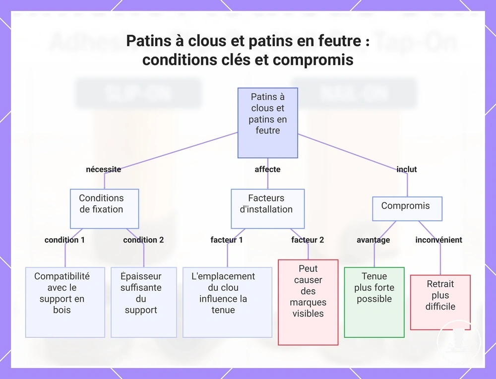 Patins à clous et patins en feutre : conditions clés et compromis
