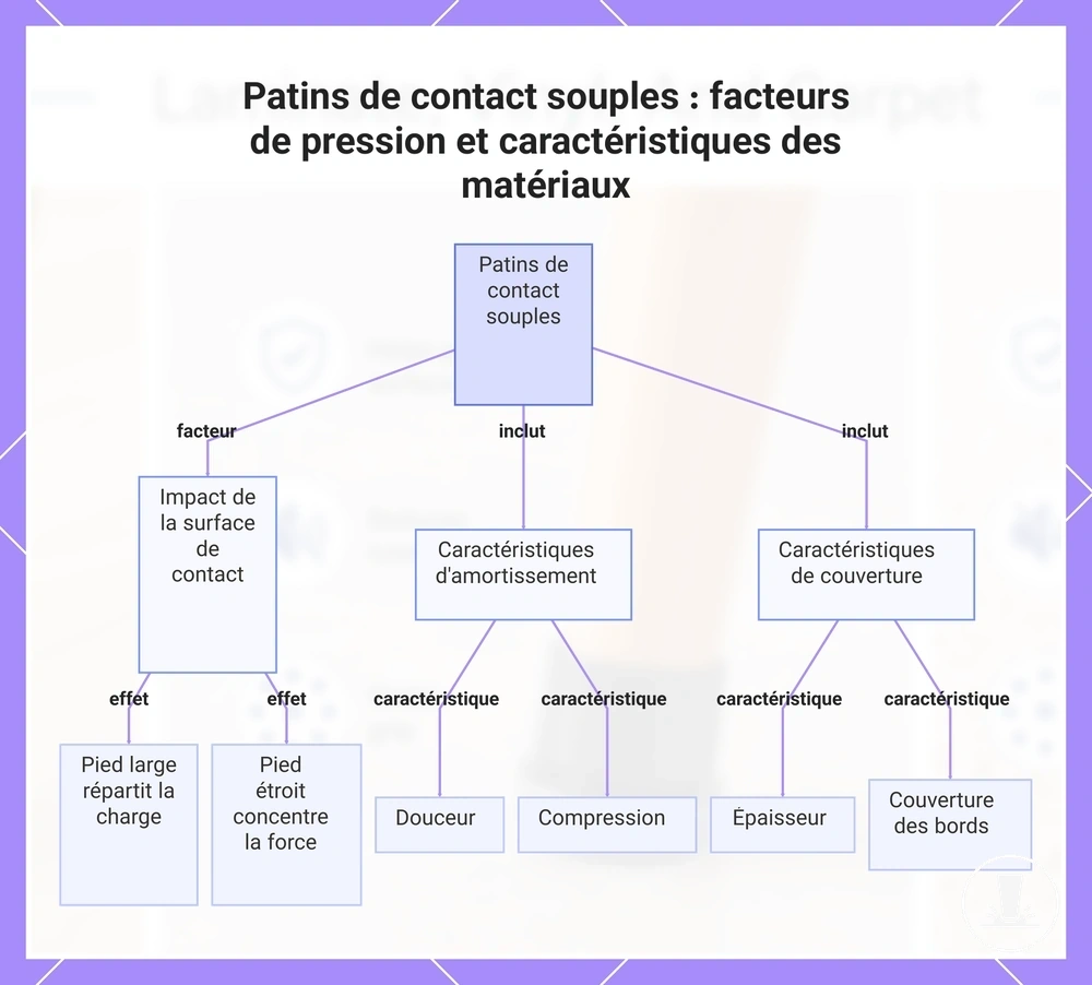 Patins de contact souples : facteurs de pression et caractéristiques des matériaux