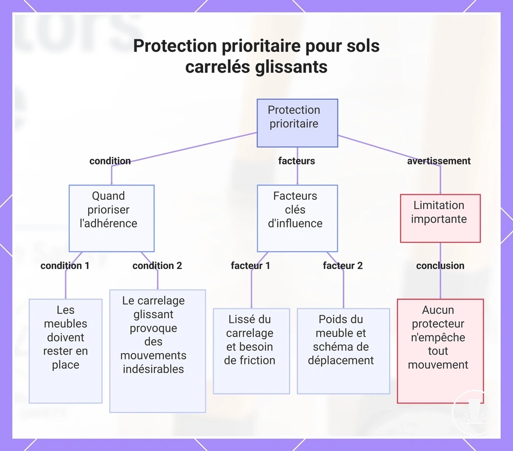 Protection prioritaire pour sols carrelés glissants
