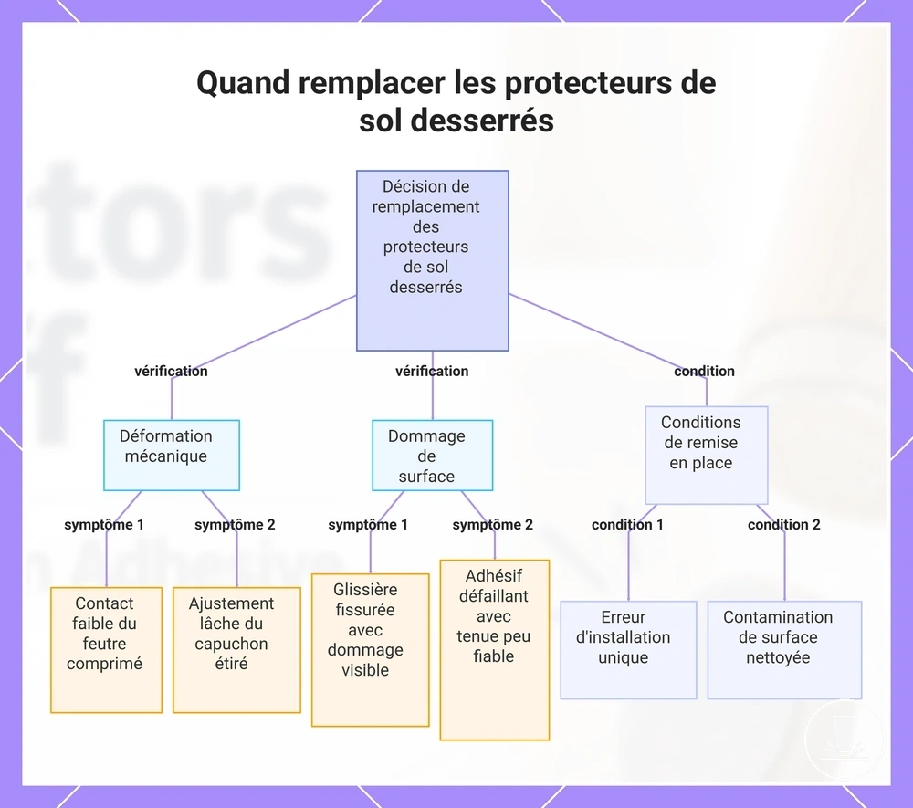 Quand remplacer les protecteurs de sol desserrés