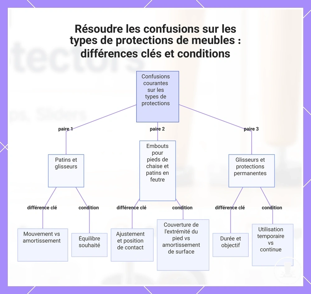 Résoudre les confusions sur les types de protections de meubles : différences clés et conditions