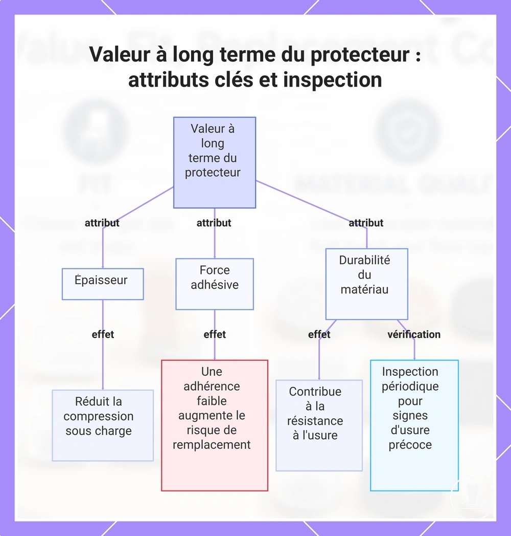 Valeur à long terme du protecteur : attributs clés et inspection