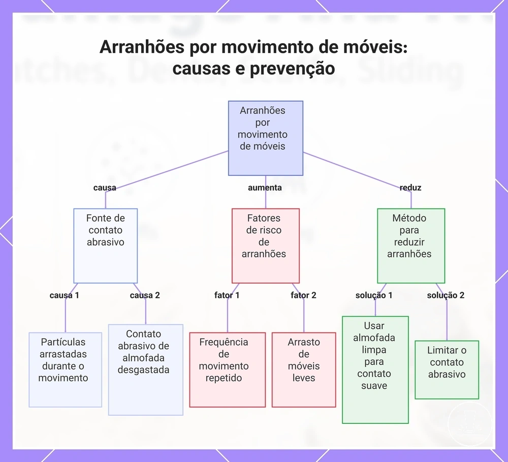 Arranhões por movimento de móveis: causas e prevenção