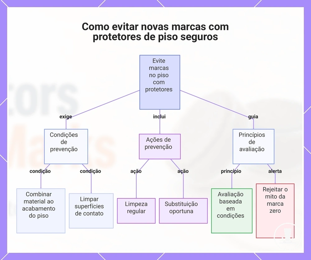 Como evitar novas marcas com protetores de piso seguros